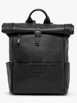 Sac  Dos Business Flandres 1 Compartiment Cuir Etrier Noir flandres EFLA8102