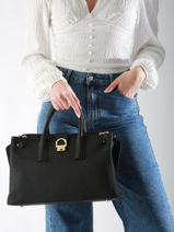 Sac Port Main M Equestre Cuir Etrier Beige equestre EEQT142M-vue-porte