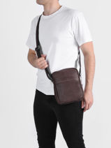 Leather Spider Crossbody Bag Etrier spider ESPI704M-vue-porte